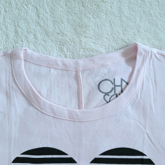 Chaser Striped Heart❤️ Graphic Tee👕 - NWT - Picture 4 of 13